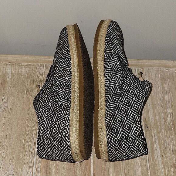 Patara Taj Black Nomad Geometric Lace Up Shoes Mens Size 8 - Picture 9 of 10